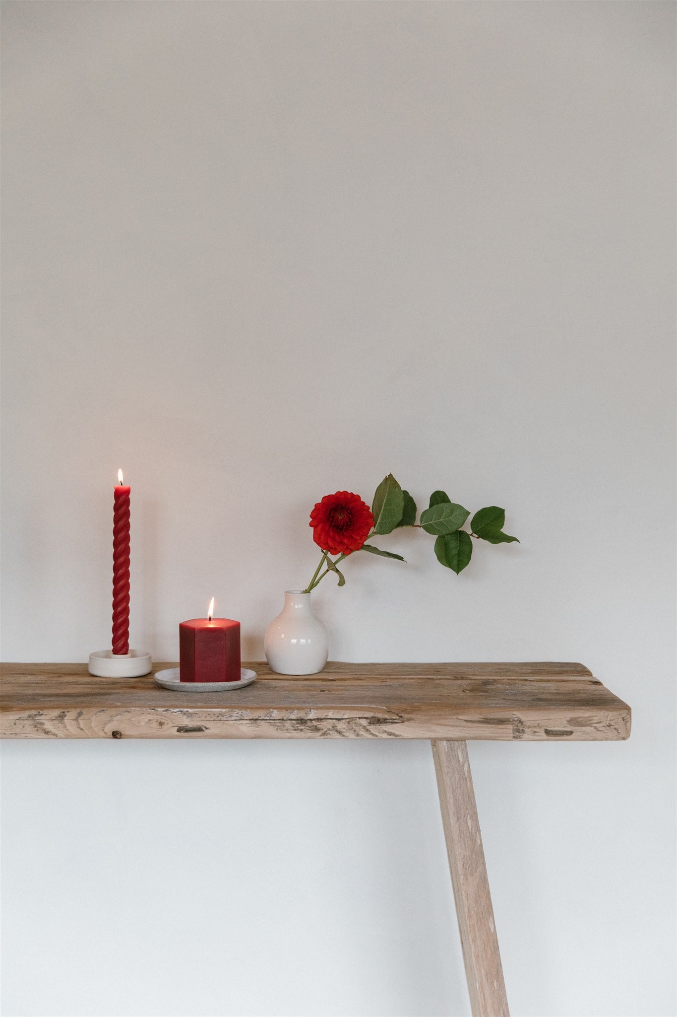 Cranberry - Beeswax Hexagon Candle