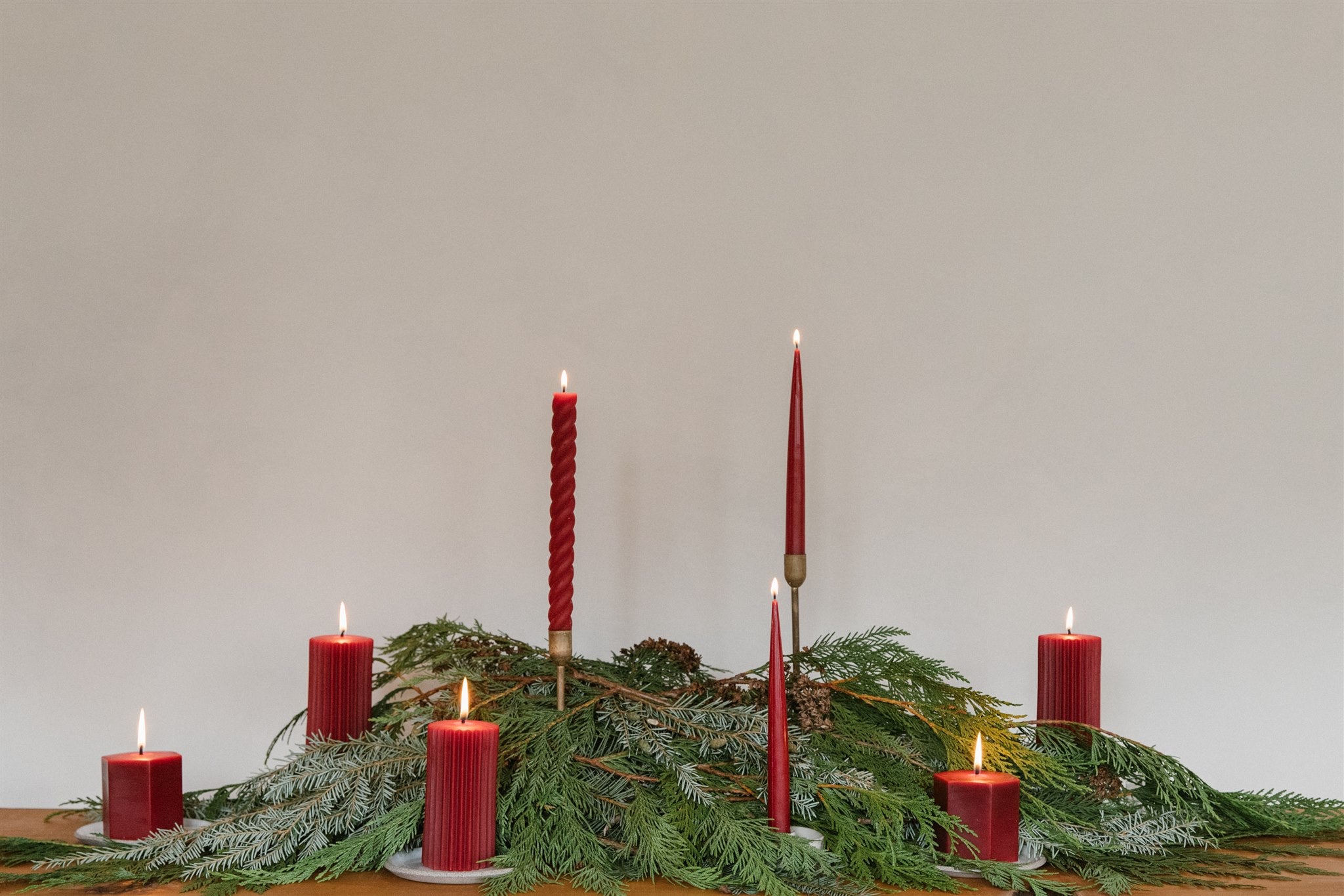 Cranberry - Beeswax Hexagon Candle