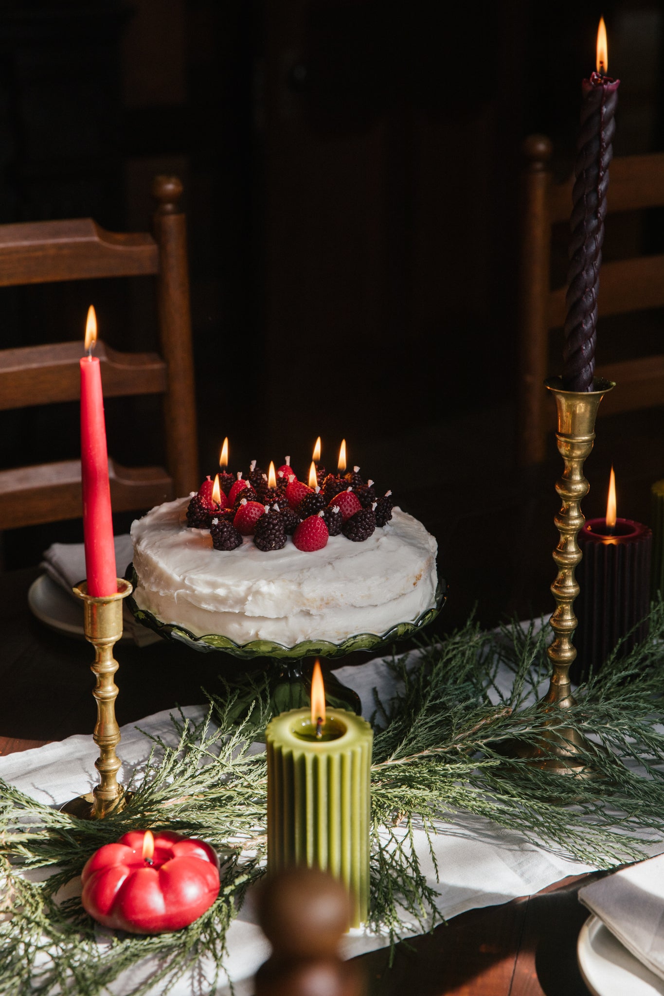 Blackberry Birthday Candles