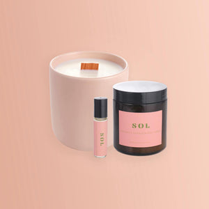 Dusty Rose Ceramic Candle