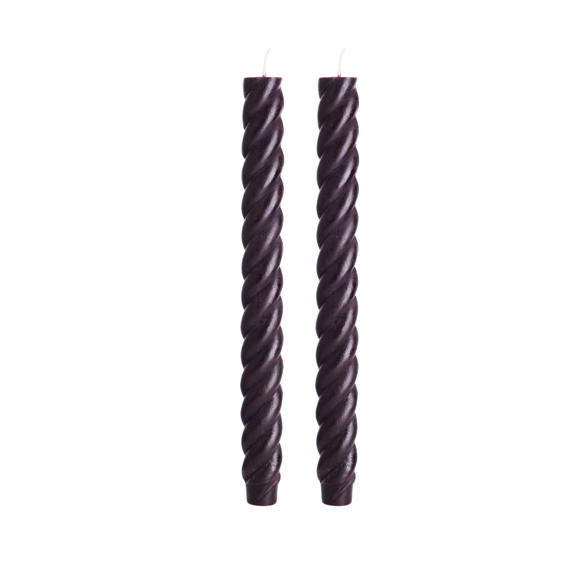 Oxblood - Beeswax Spiral Taper Candles