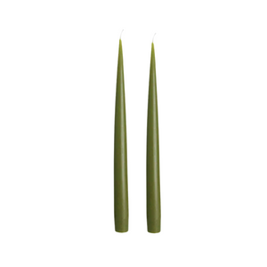 Sage Green - Beeswax Taper Candles