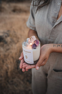 Special Listing - Sky Beings Crystal Candle