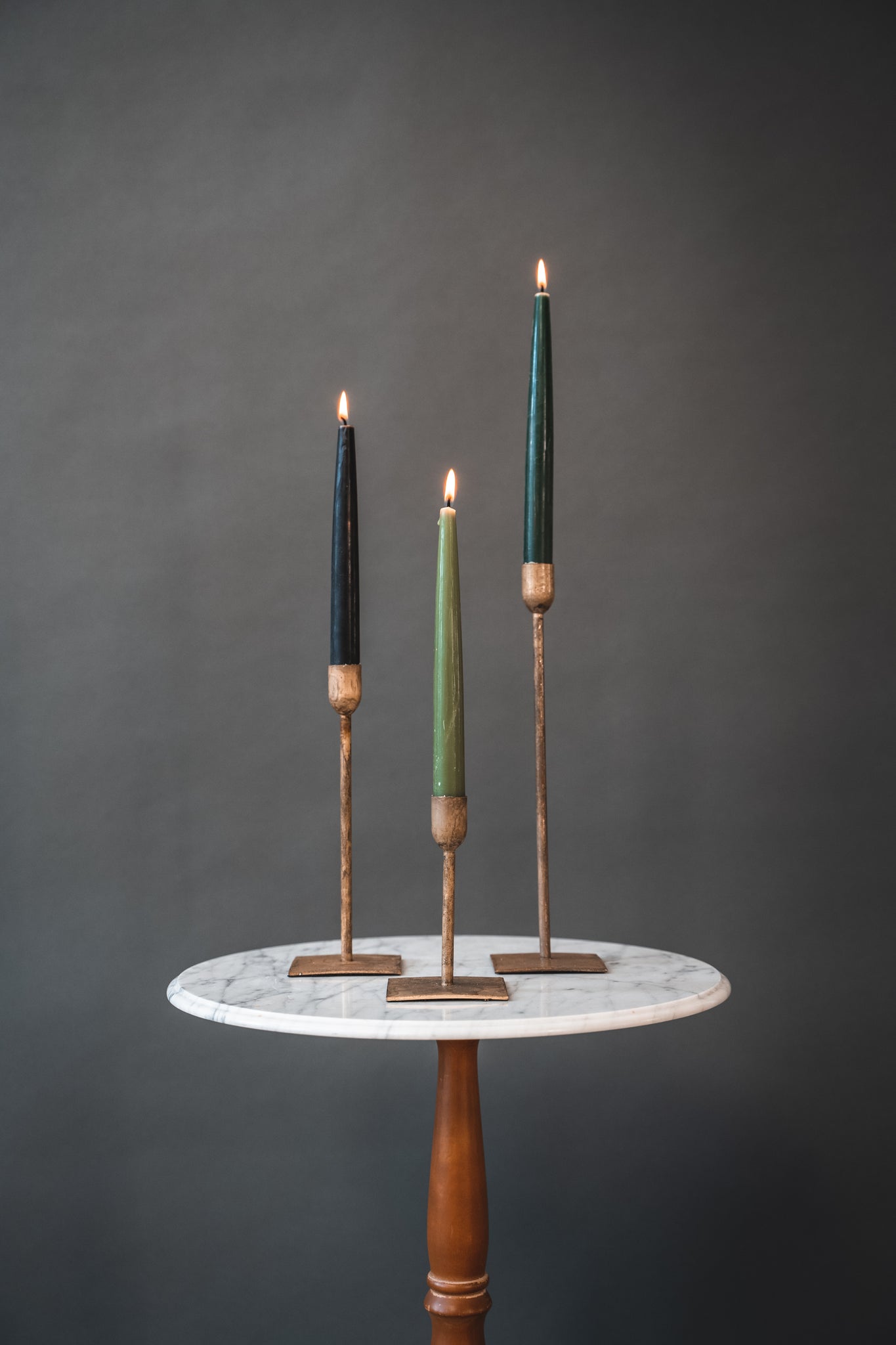 Sage Green - Beeswax Taper Candles