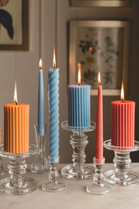 Bluebell - Beeswax Taper Candles