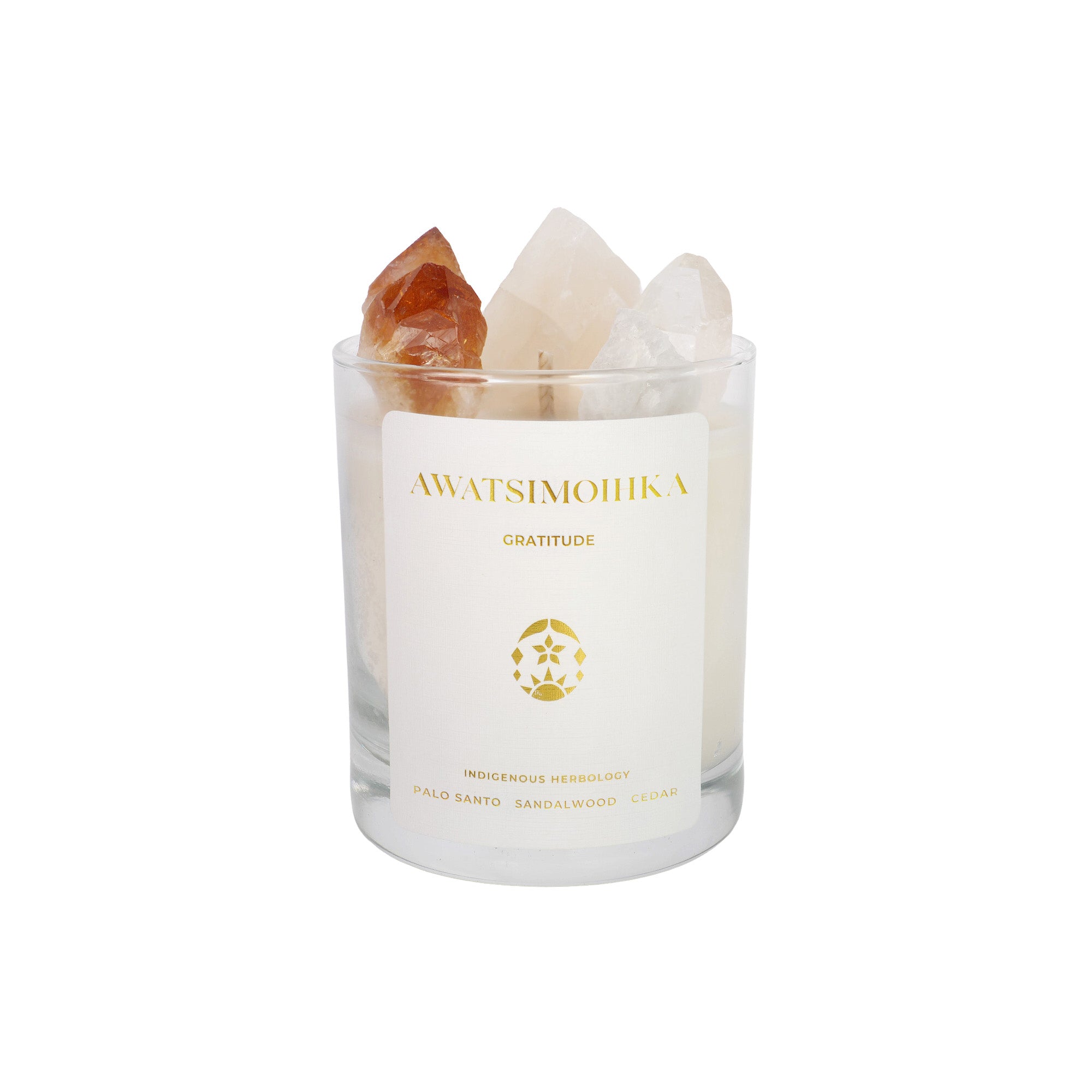 AWATSIMOIHKA - Gratitude - Crystal Candle