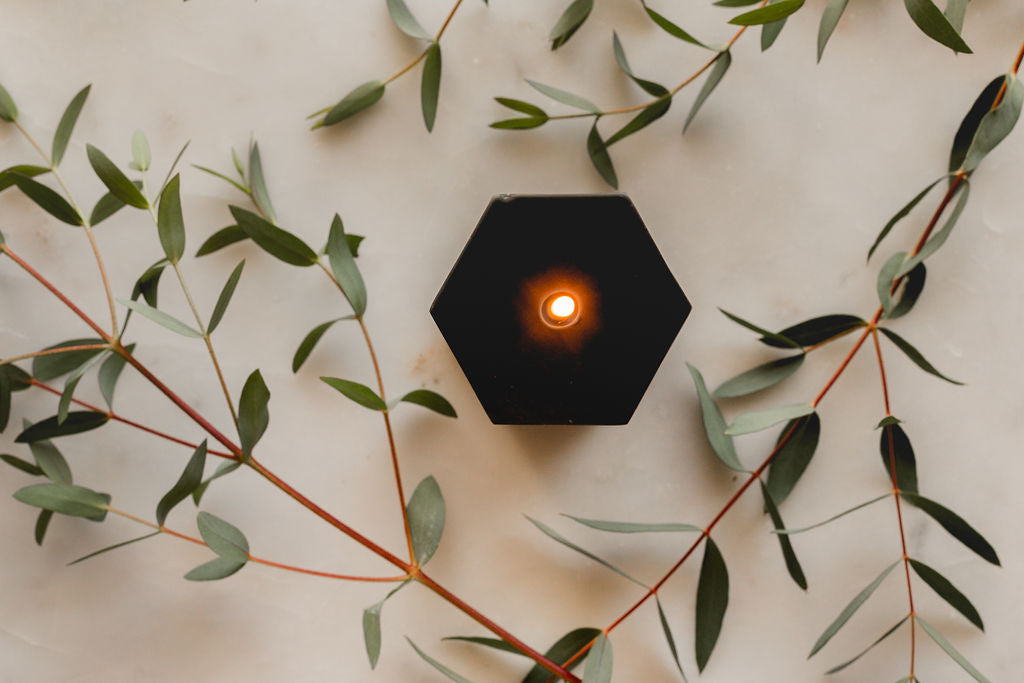 Night - Beeswax Hexagon Candle