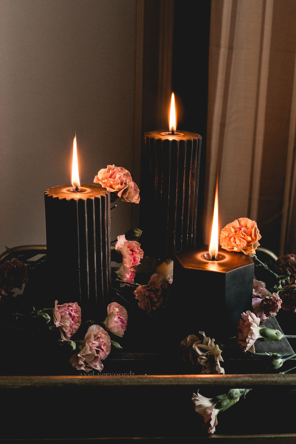 Night - Beeswax Hexagon Candle