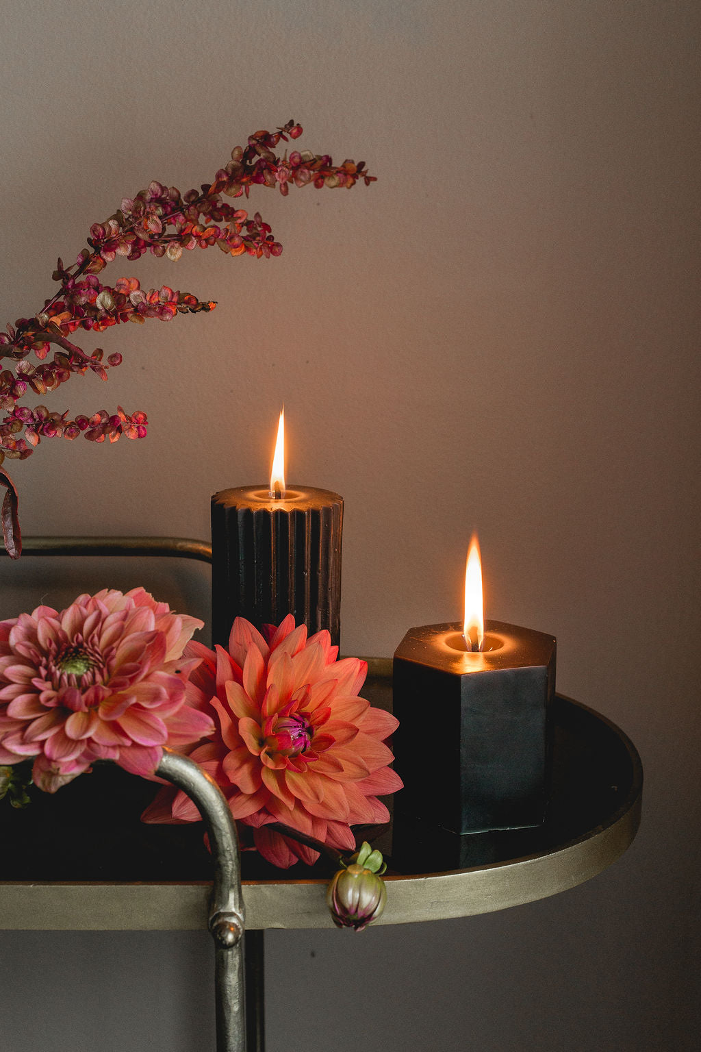 Night - Beeswax Hexagon Candle