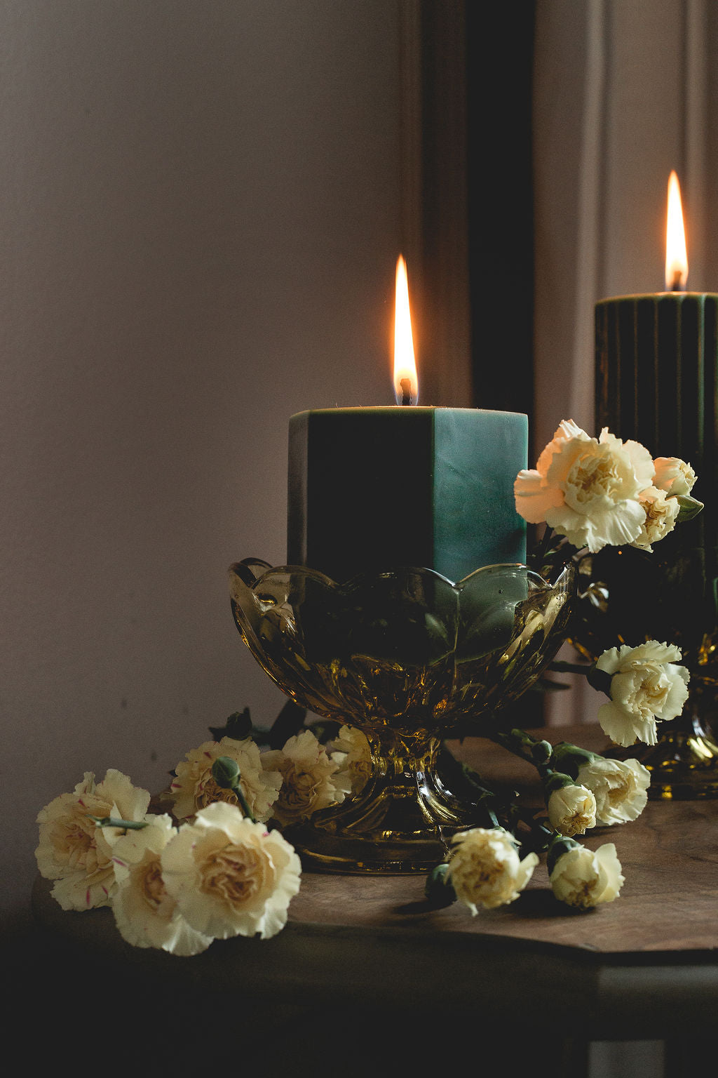 Forest Green - Beeswax Hexagon Candle