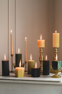 Natural - Beeswax Taper Candles