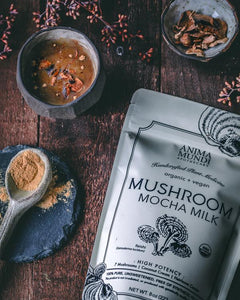Mushroom Mocha Milk - 8 oz - All Organic Heirloom Cacao + 7 Mushroom + Coconut Cream