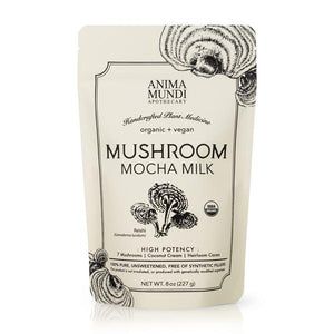 Mushroom Mocha Milk - 8 oz - All Organic Heirloom Cacao + 7 Mushroom + Coconut Cream